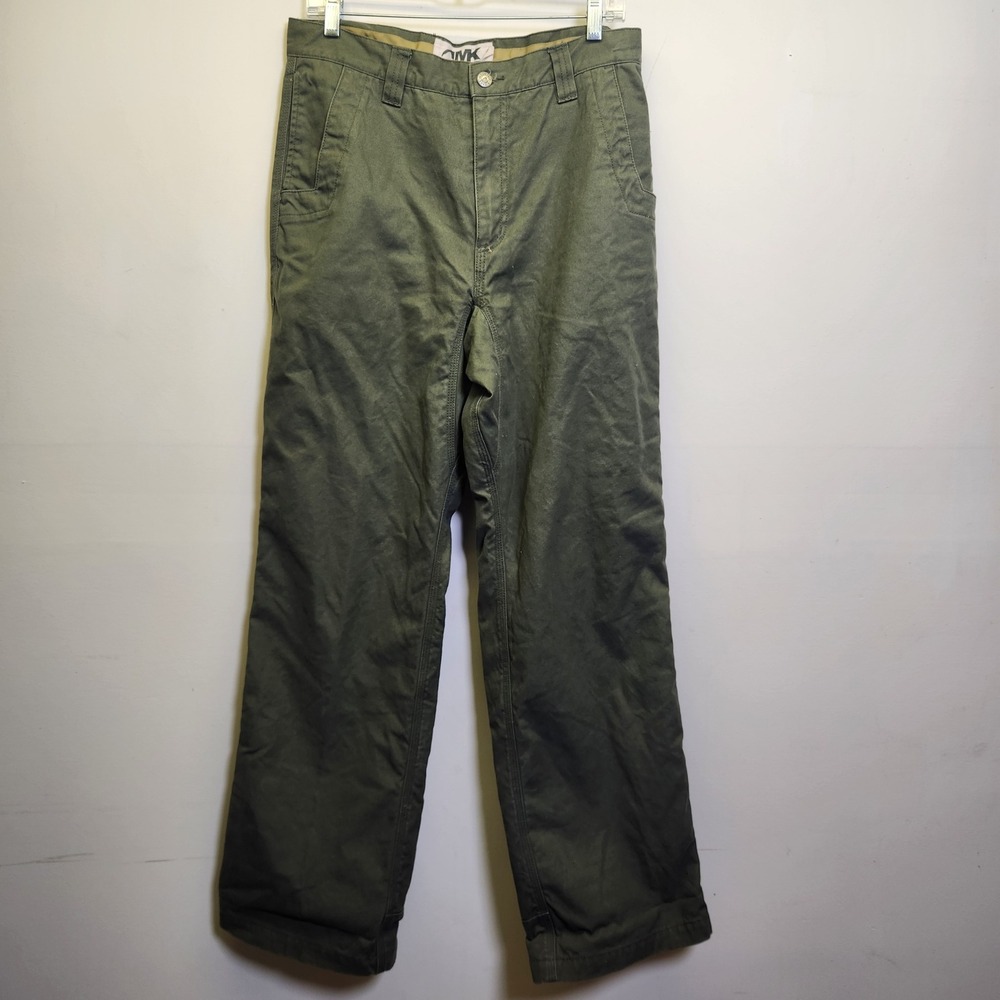 Mountain Khakis Flannel Lined Men's Original Mountain Pants 32x32 Green Gorpcore